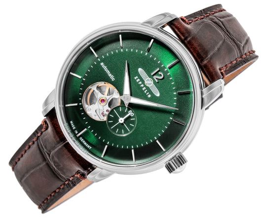 Zegarek Męski ZEPPELIN LZ120 Open Heart Automatic 8166-4 + BOX