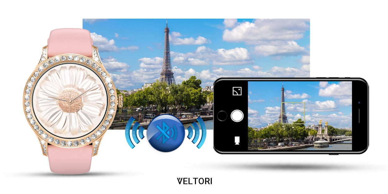 Smartwatch Damski VELTORI VT360-1 Różowy Pasek Silikonowy