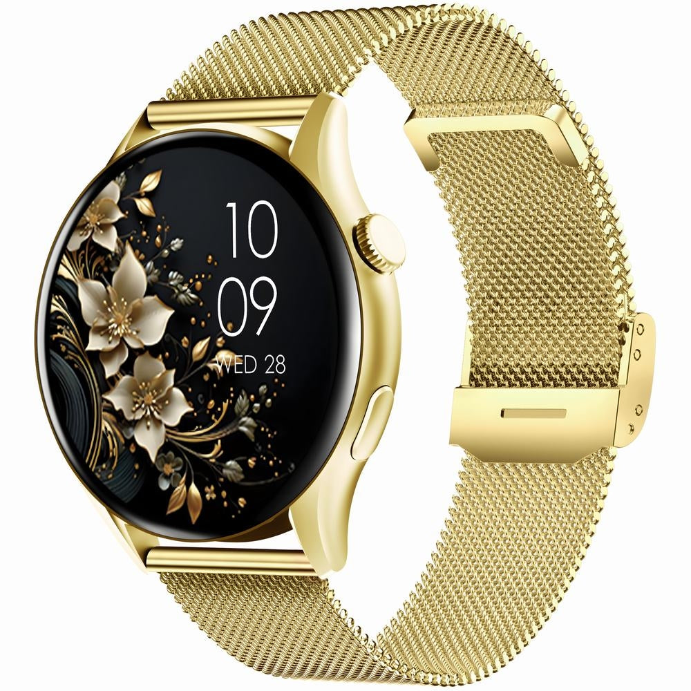 Smartwatch Gravity Złoty Pasek + Bransoleta GT11-1