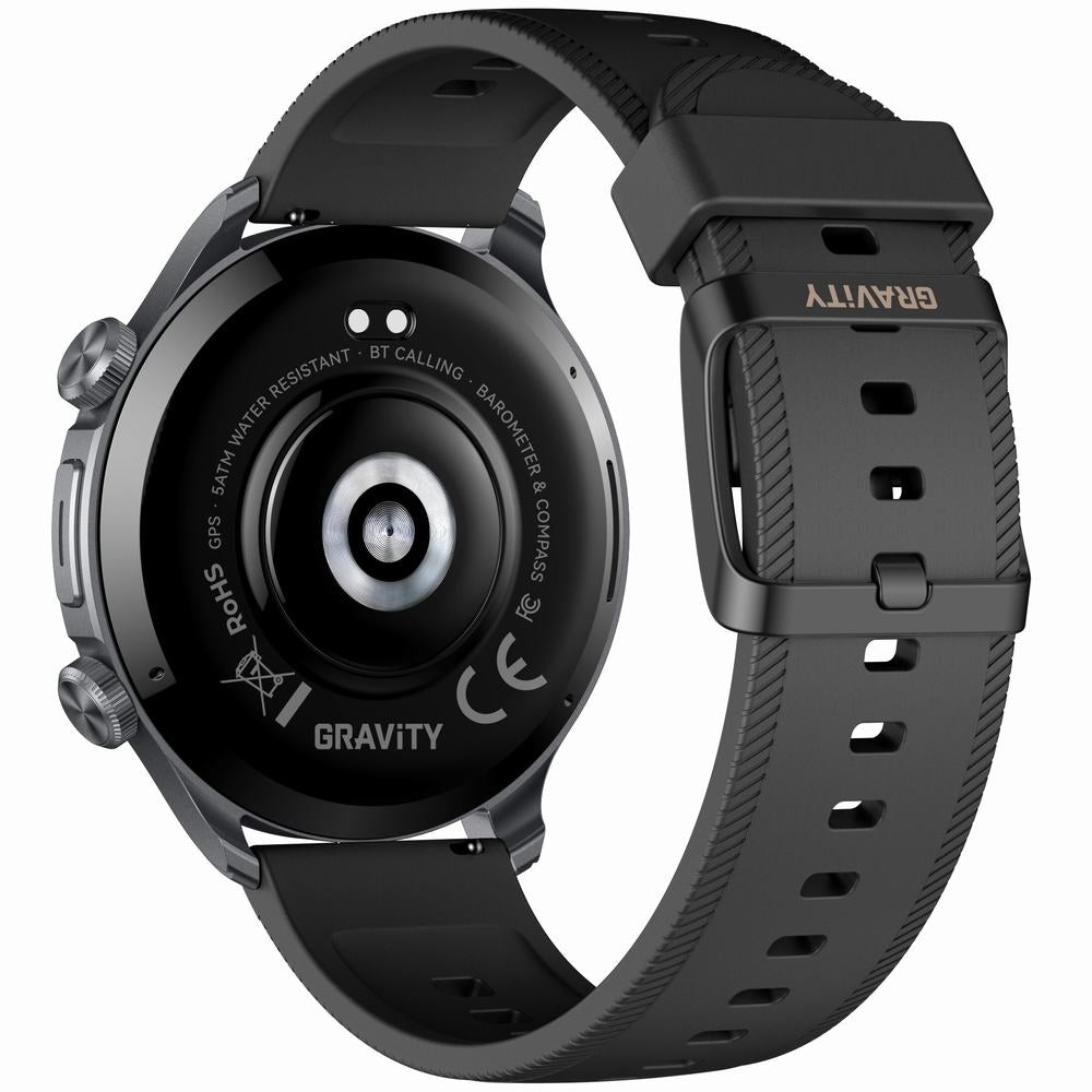 Smartwatch Gravity Czarny 2 Paski GT35-1