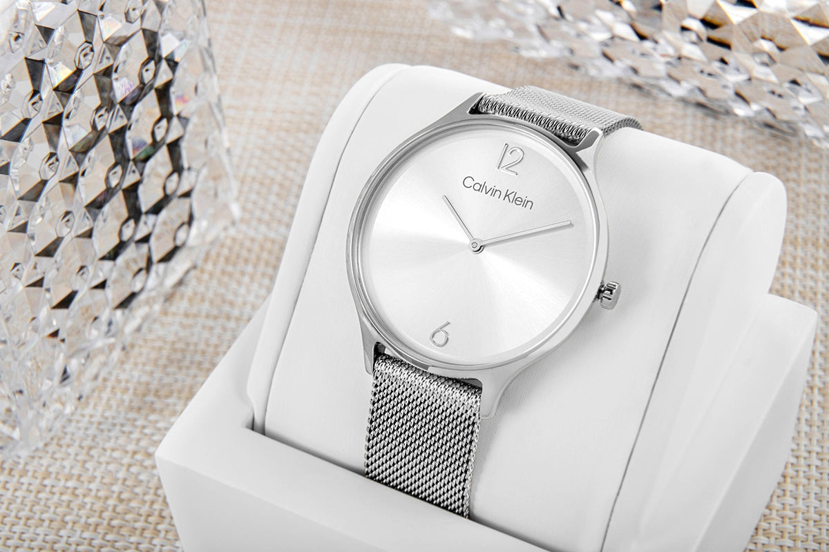 Zegarek Damski CALVIN KLEIN Timeless Mesh 25200001 + BOX