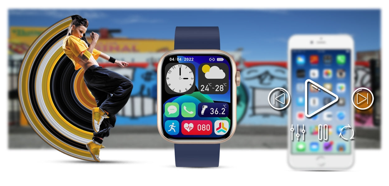 Smartwatch Damski Gravity GT3-4 Różowo-Granatowy