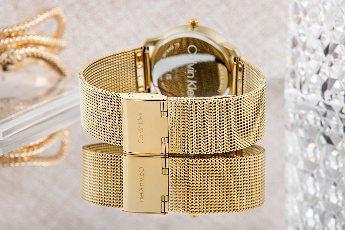 Zegarek Damski CALVIN KLEIN Iconic Mesh 25200034 + BOX
