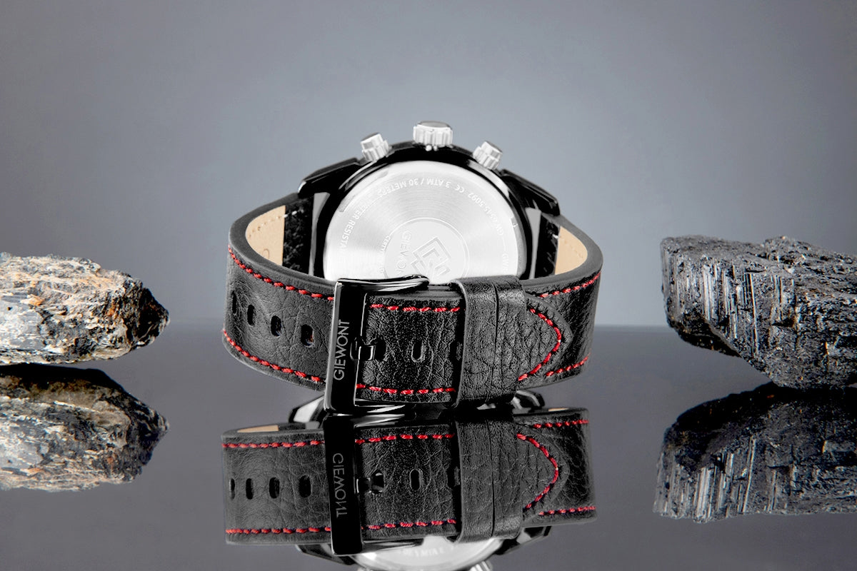 Zegarek Męski Giewont Chronograph Sapphire Czarny GW8810-A1