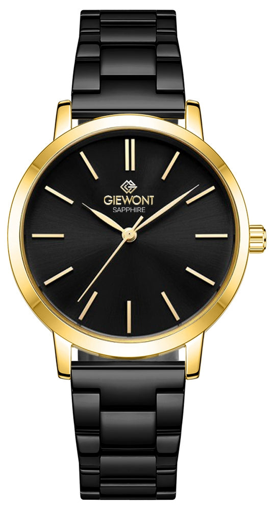 Zegarek Damski Giewont Sapphire Złoto Czarny GW2360-B4