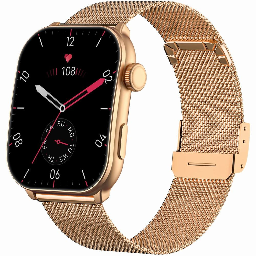 Smartwatch Damski GRAVITY GT28-6 Pasek + Bransoleta Różowe złoto Różowy