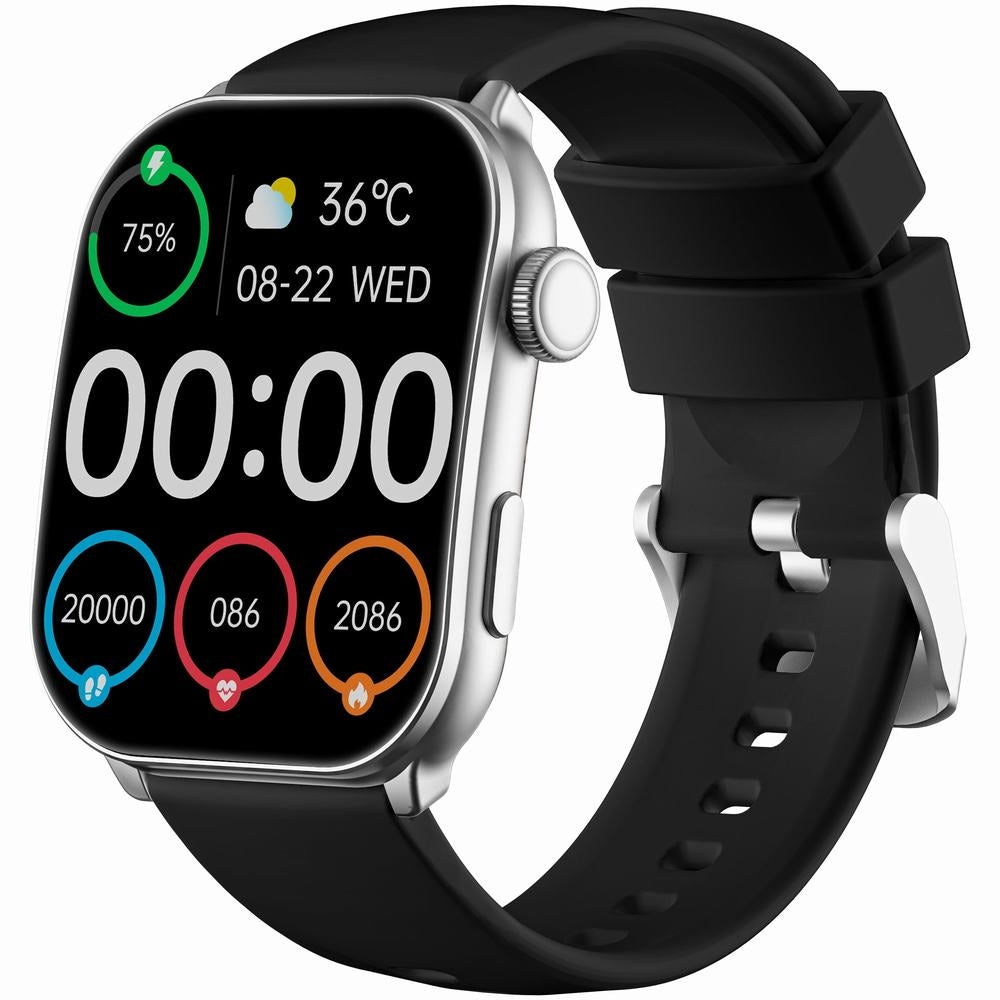 Smartwatch Damski GRAVITY GT28-9 Pasek + Bransoleta Czarno Srebrny