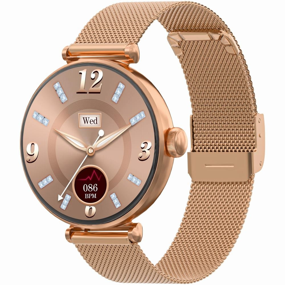 Smartwatch Gravity Różowe Złoto Różowy 2 Paski GT26-1