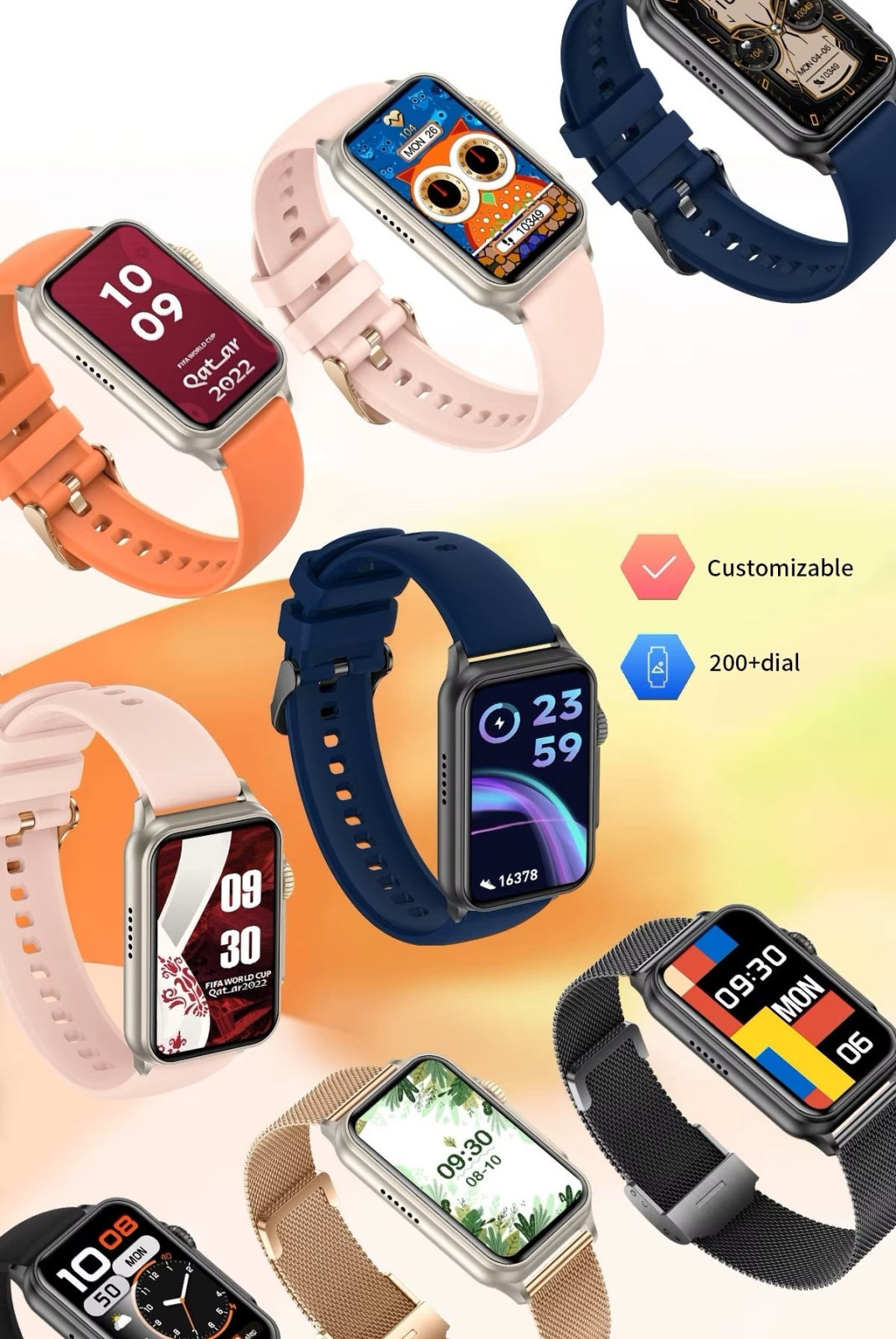 Smartwatch Damski RUBICON RNCF06 Black SMARUB222