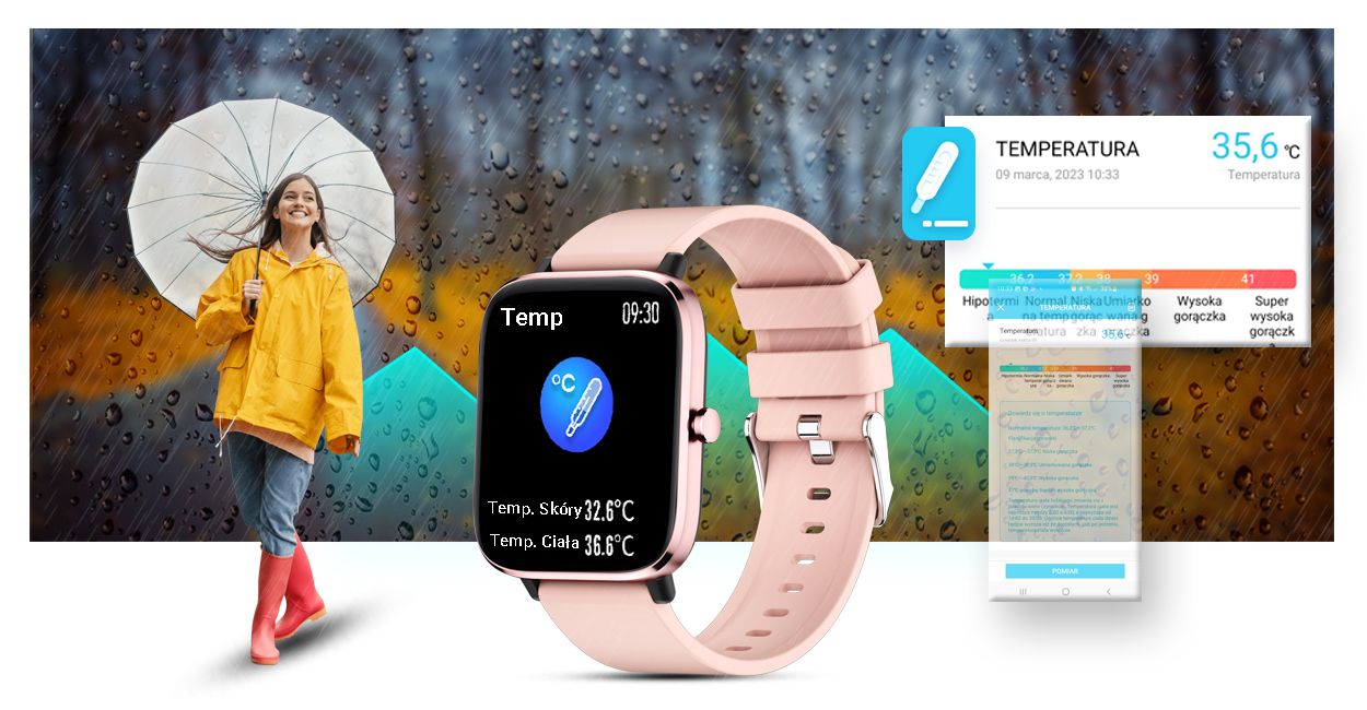 Smartwatch Giewont Różowy GW230-1