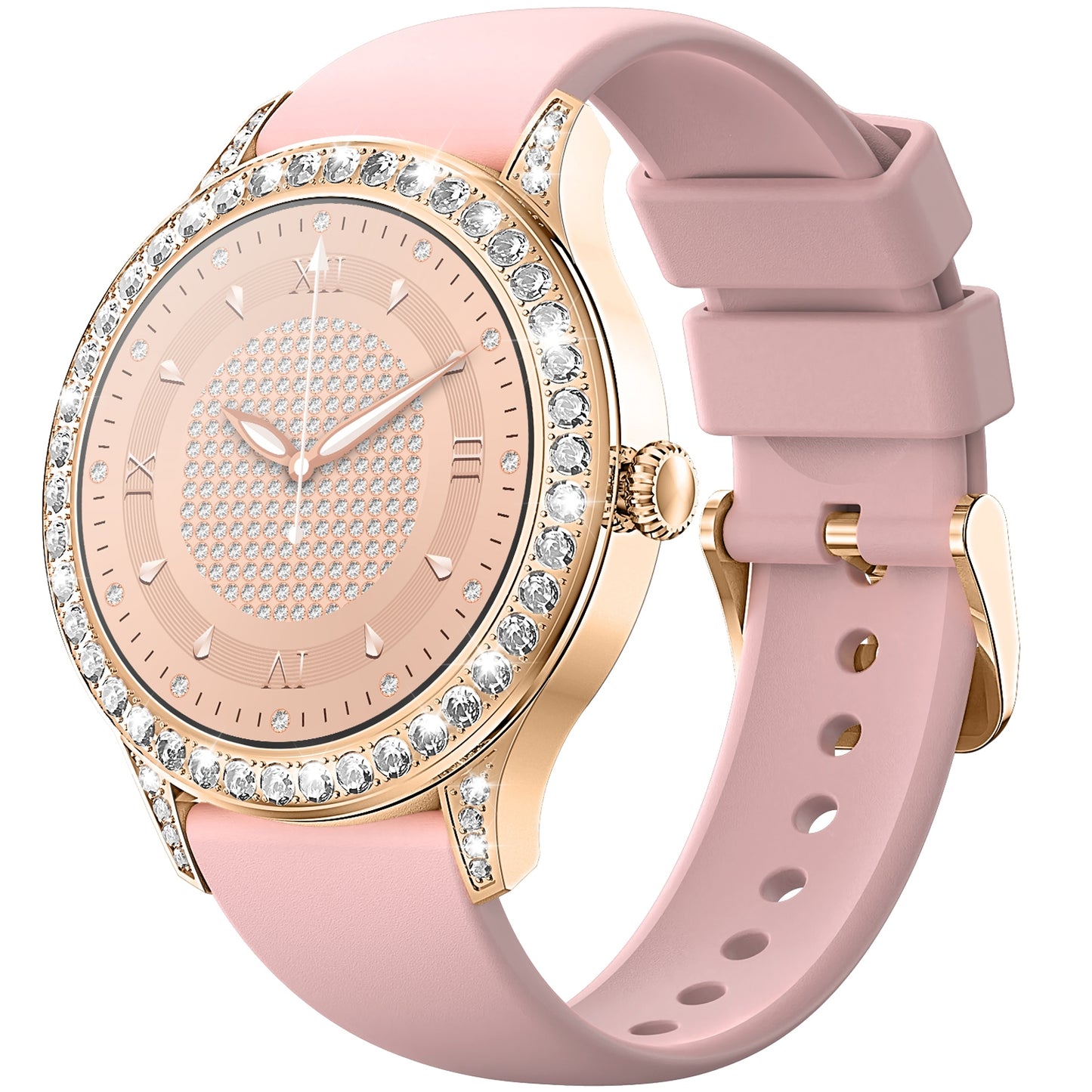 Smartwatch Damski VELTORI VT360-1 Różowy Pasek Silikonowy