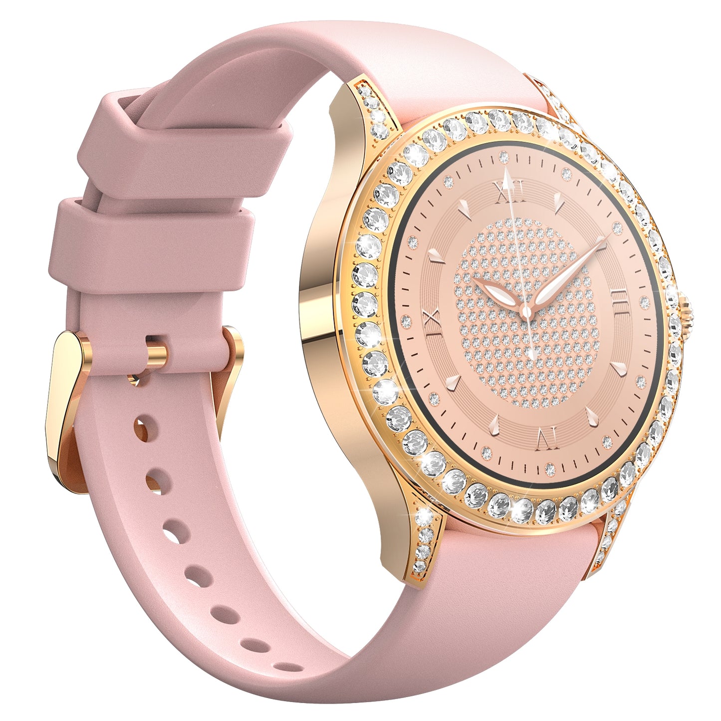 Smartwatch Damski VELTORI VT360-1 Różowy Pasek Silikonowy