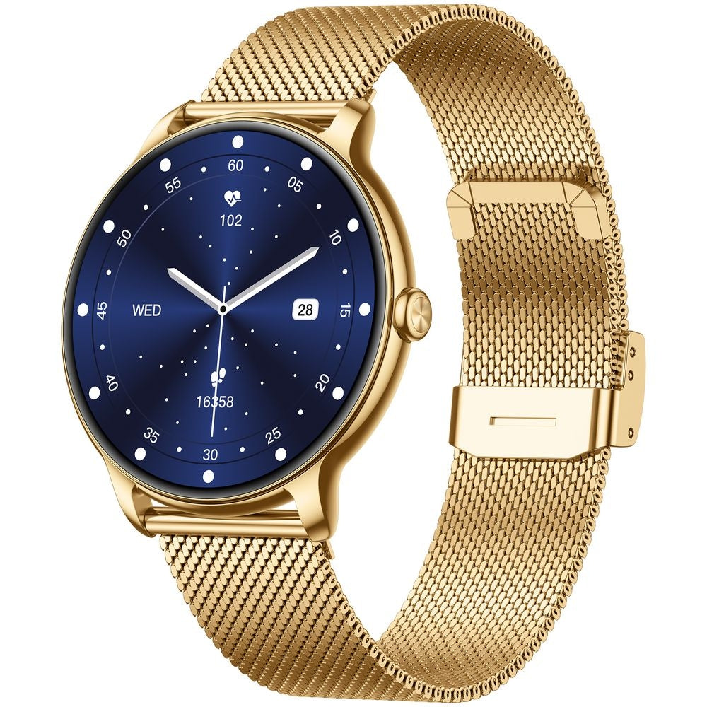 Smartwatch Gravity Złoty Pasek + Bransoleta GT31-2