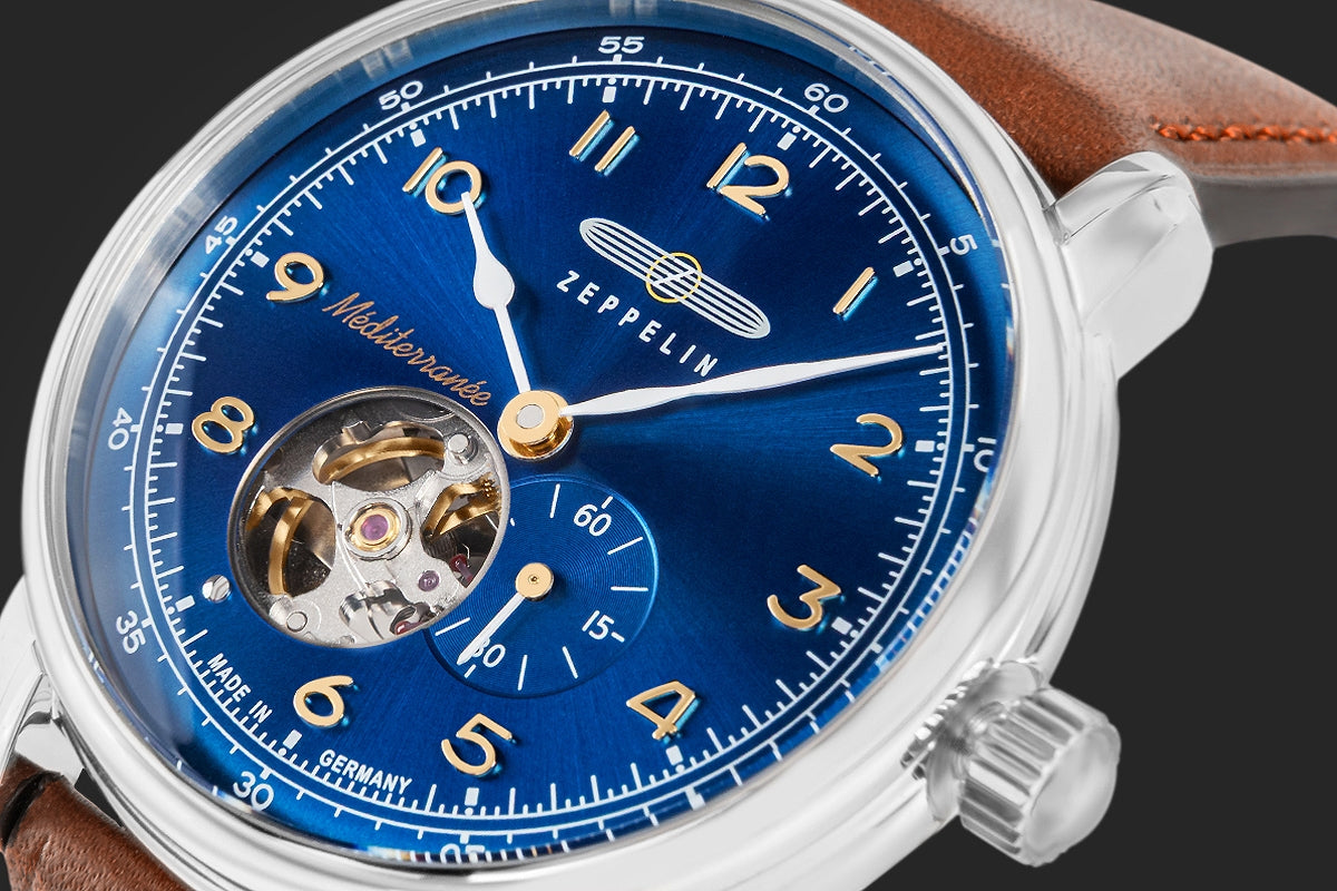 Zegarek Męski ZEPPELIN Méditerranée Open Heart Automatic 9666-3 + BOX