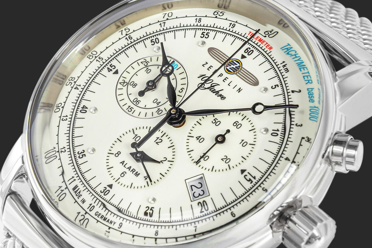 Zegarek Męski ZEPPELIN 100 Jahre Chronograph 8680M-3 + BOX