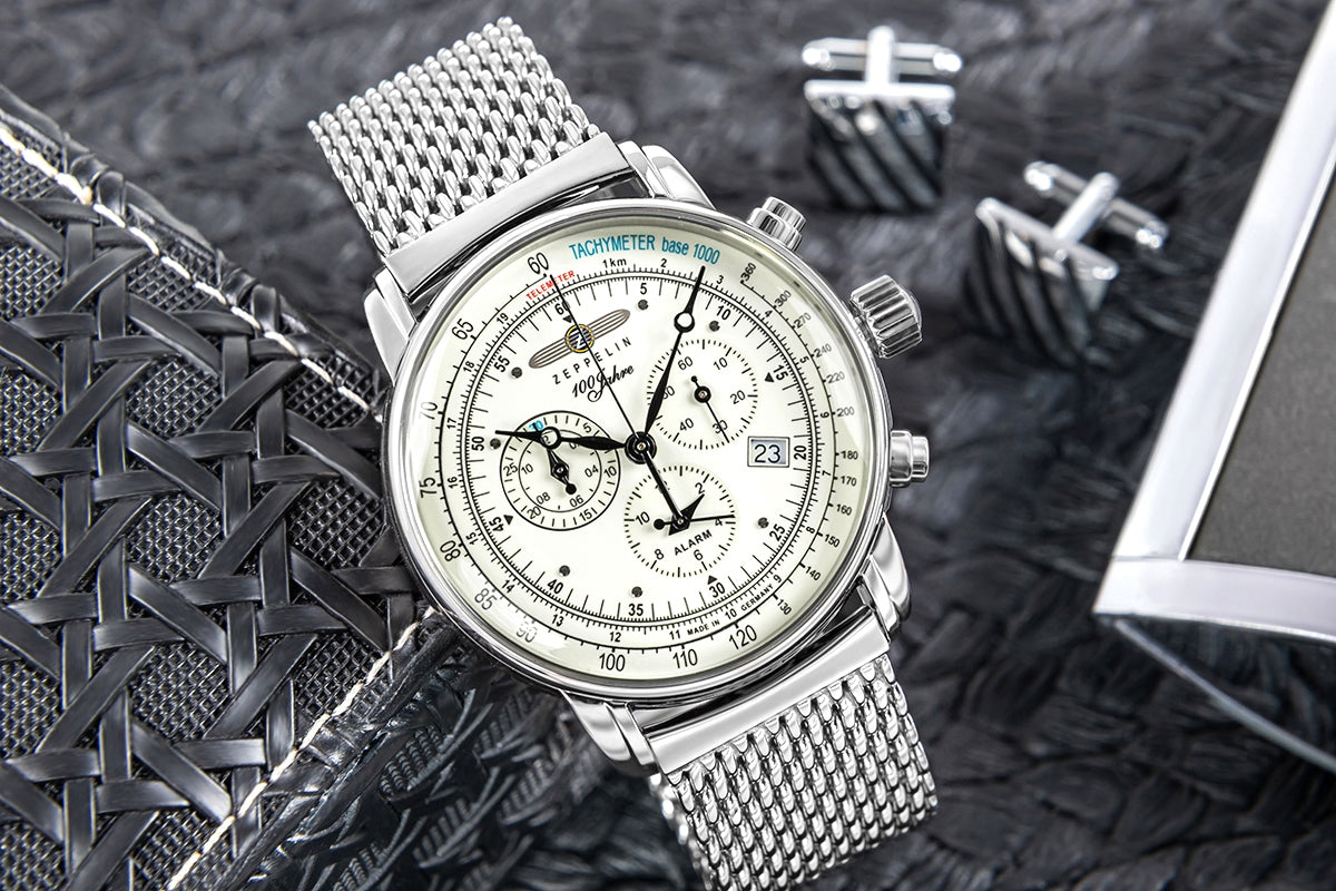 Zegarek Męski ZEPPELIN 100 Jahre Chronograph 8680M-3 + BOX