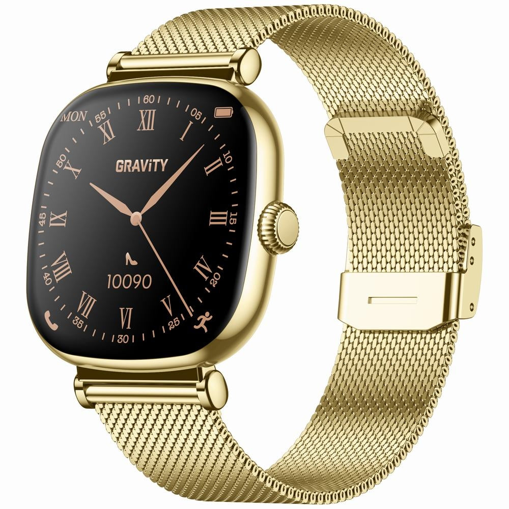 Smartwatch Gravity Złoty Bransoleta + Pasek GT32-2