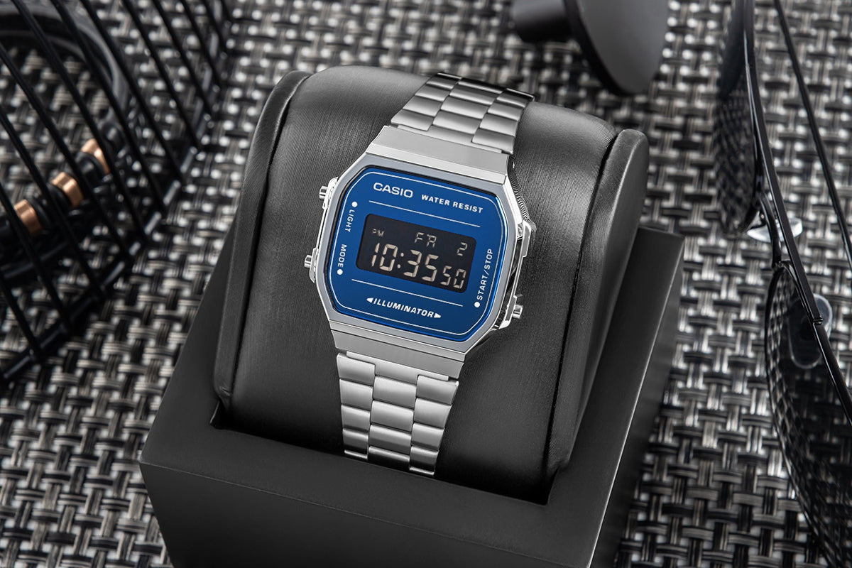 Zegarek Męski CASIO VINTAGE A168WEM-2BEF + BOX
