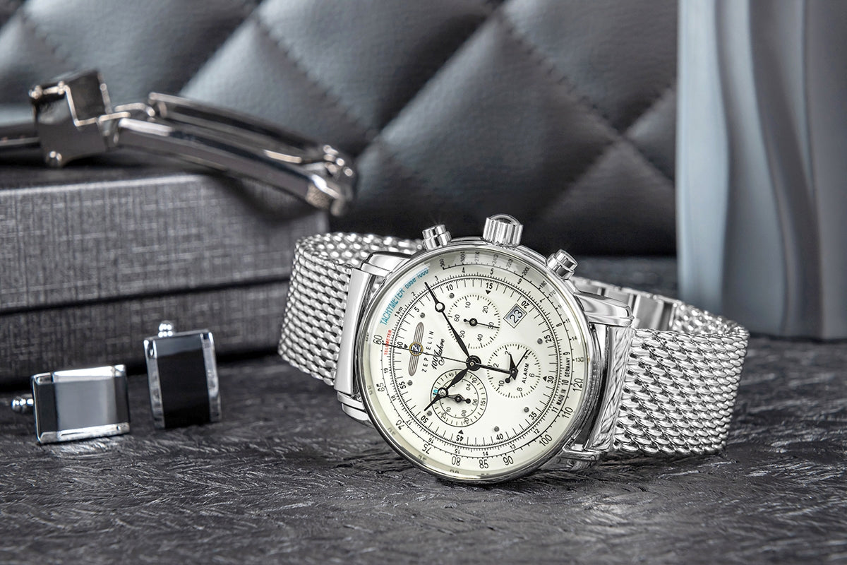 Zegarek Męski ZEPPELIN 100 Jahre Chronograph 8680M-3 + BOX