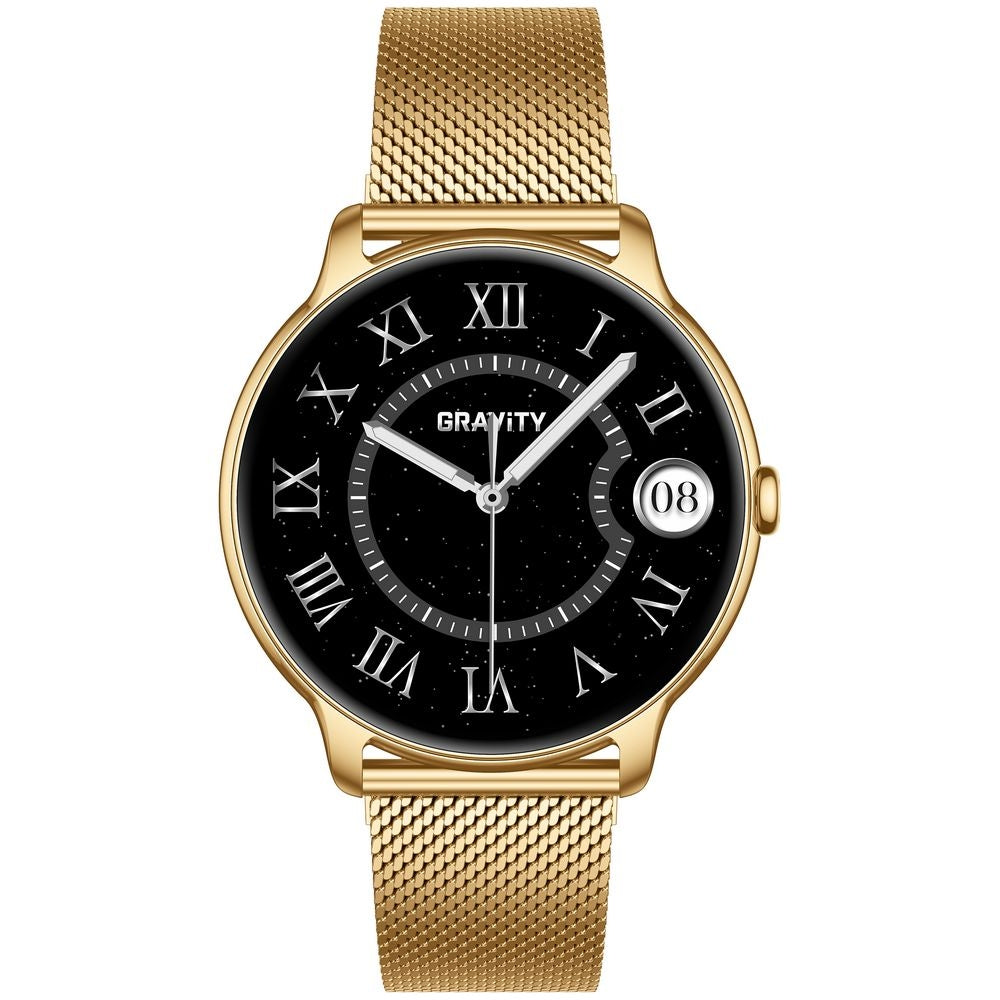 Smartwatch Gravity Złoty Pasek + Bransoleta GT31-2