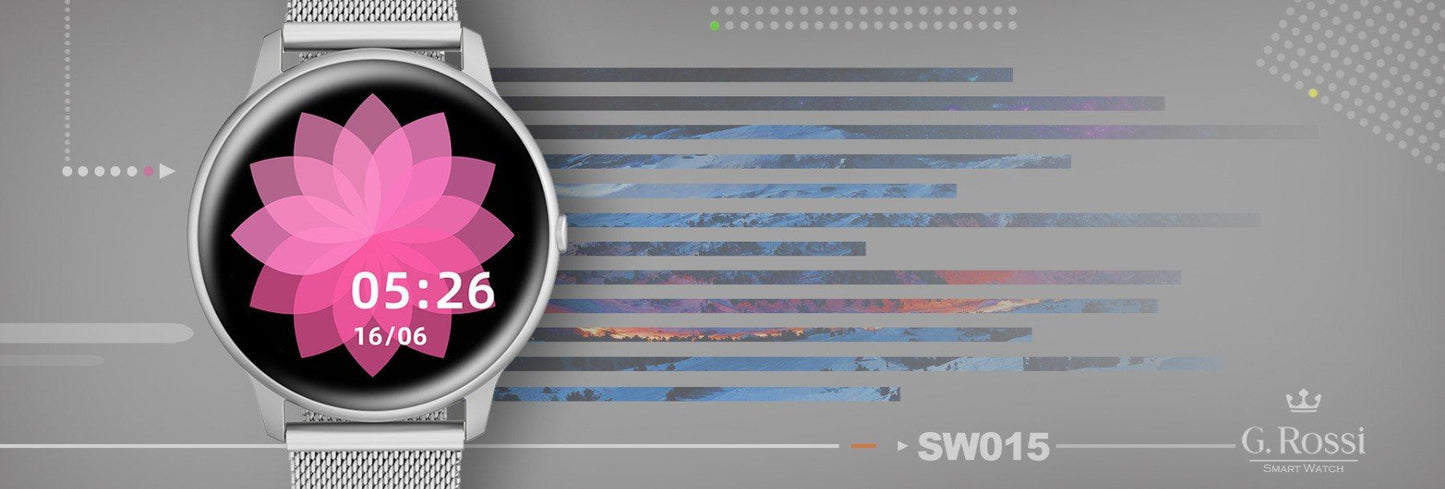 Damski SMARTWATCH G. Rossi SW015-3 Srebrny