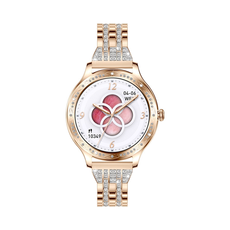 Smartwatch Damski VELTORI VT350-1 Bransoleta Różowe Złoto