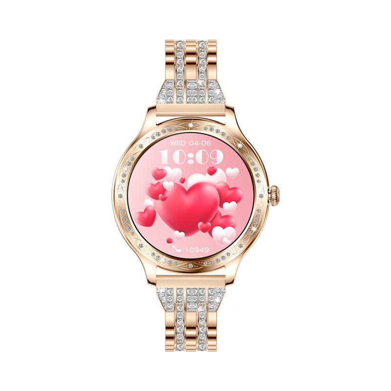 Smartwatch Damski VELTORI VT350-1 Bransoleta Różowe Złoto