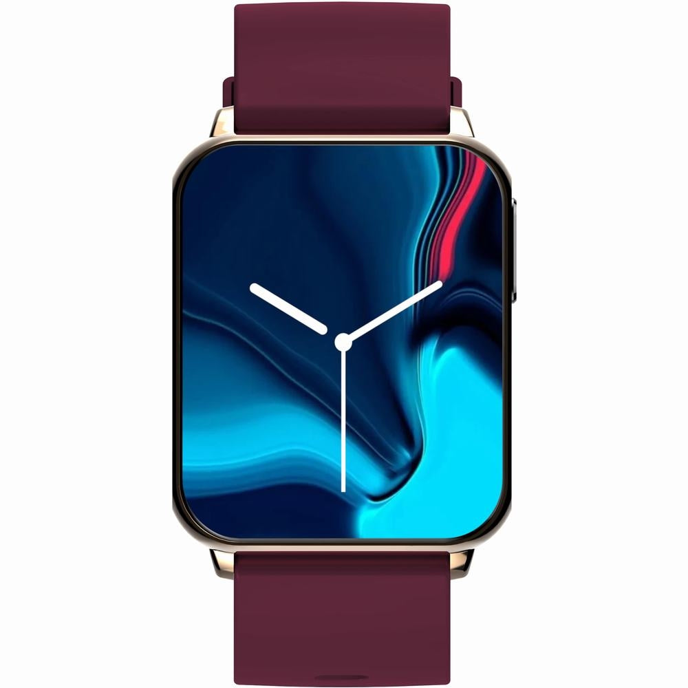 Smartwatch Gravity Różowe Złoto Bordowy 2 Paski GT17-6